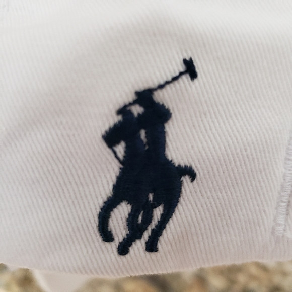 POLO RALPH LAUREN MEN'S WHITE 3 POLO PLAYER/PONY LOGO BALL CAP HAT OSFA $49 NWT - Picture 5 of 11